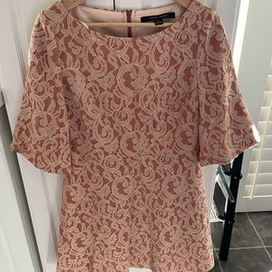 Pink embroidered Cynthia Steffe dress